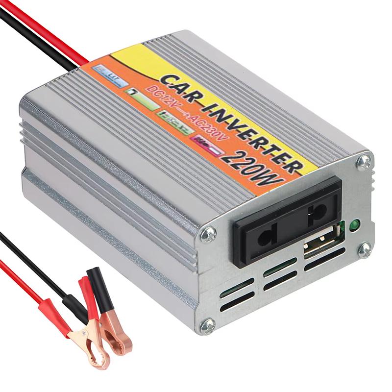 Portable Pure Sine Car Wave Inverter Dc 12 V Volt 24V To Ac 220V 220W 500W 1000W Power Bank Converter Solar Correction Wave
