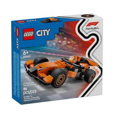 LEGO 60442 F1® Driver with McLaren Race Car Block Toys