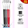 3 Pack Metal Tongue Scrapers for Adults Stainless Steel Tongue Cleaner Scrubber with Travel Case