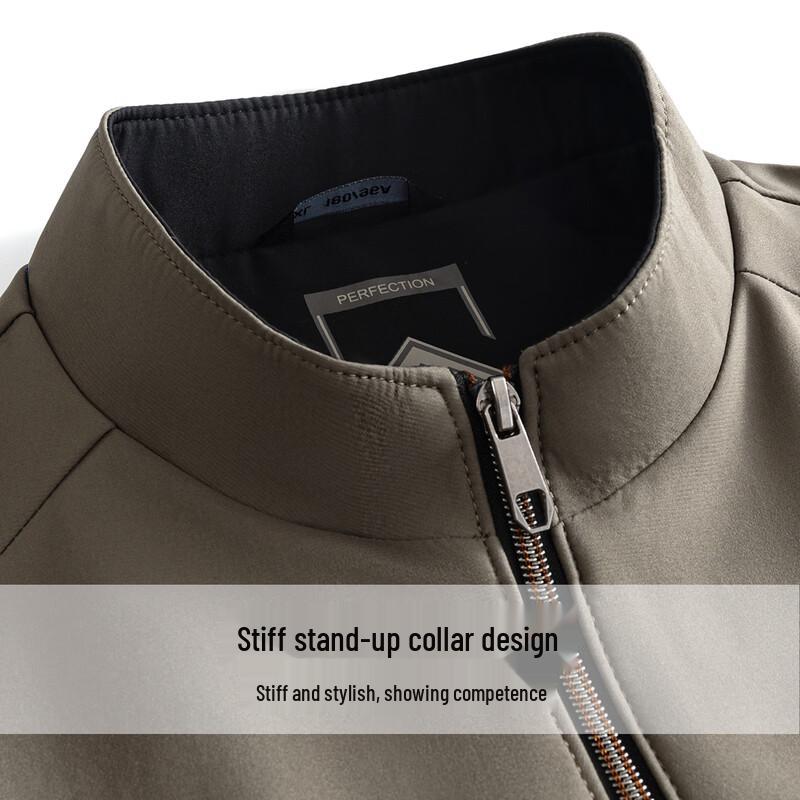 Hodo Men's Stand Collar Business Casual Jacket