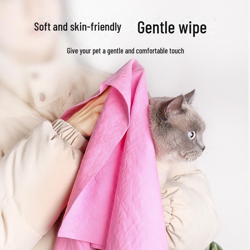 Haustier Badetuch: Saugfähiges Wildlederimitat für Hunde und Katzen