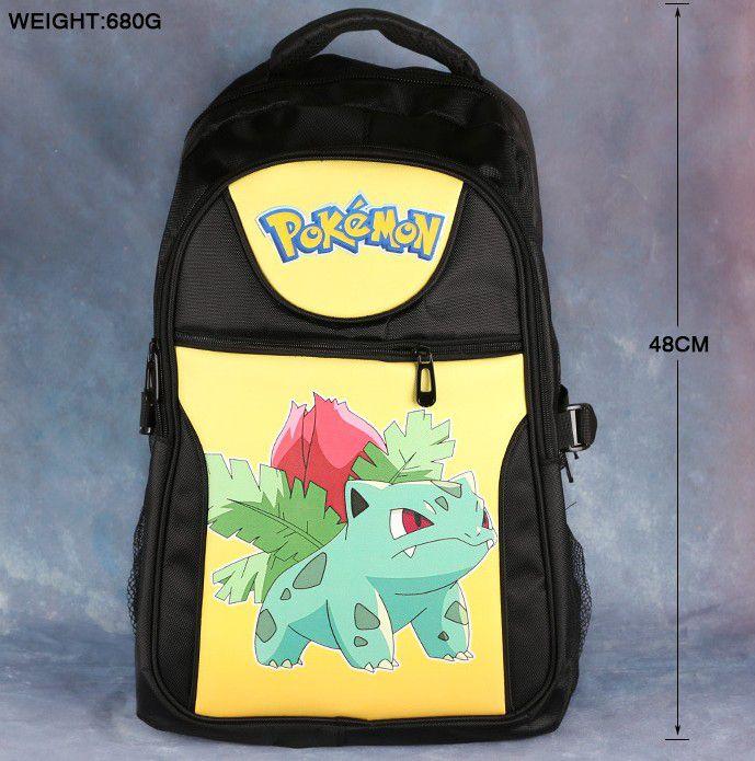Durable Polyester Pokemon Rucksack 19" Tall Adjustable Shoulder Straps