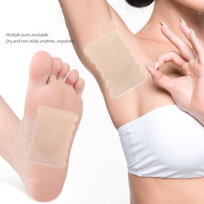 10 Pieces Invisible Underarm Sweat Absorbing Pads Disposable Adhesive Liners For Daily Use Sports Activities