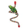 Colorful Hanging Cotton Rope Bird Standing Frame Comfortable Parrot Chewing Climbing Grinding Rod