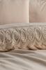 Ceylin Duvet Cover Set 6pcs, Duvet Cover 200x220, Bedsheet 240x260 Cotton Fabric, Full Size, Double Size Beige
