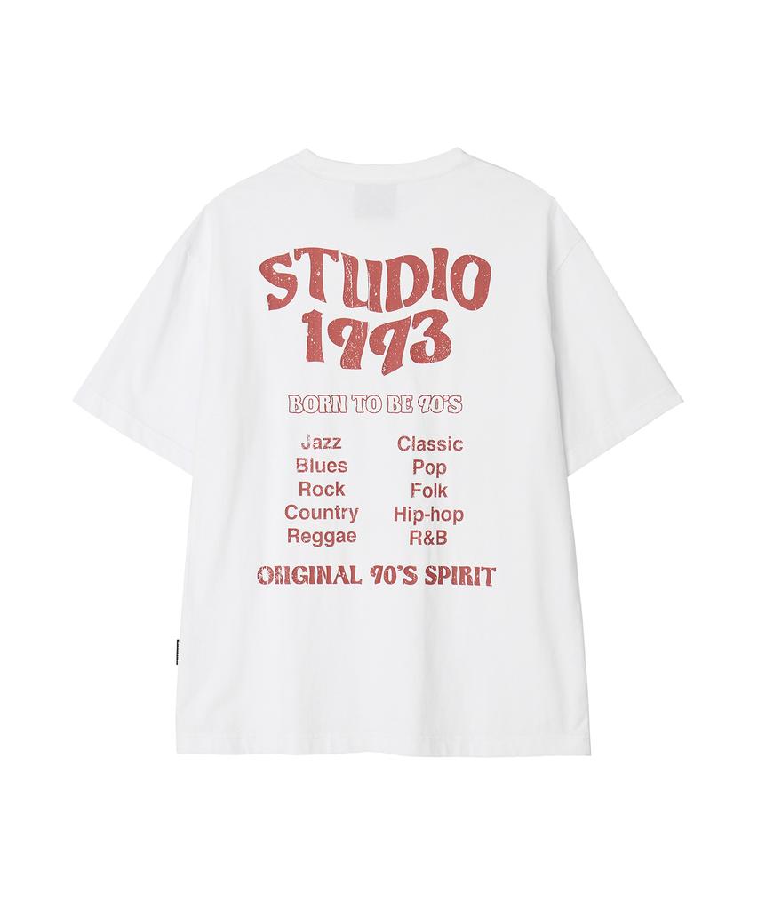 1993STUDIO Wave Studio Graphic T-Shirt_White