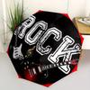 1pc Electric Guitar Automatic Opening/closing Umbrella, Compact Travel Umbrella - - Festive Accessory, Sturdy Ribs Yy250807071