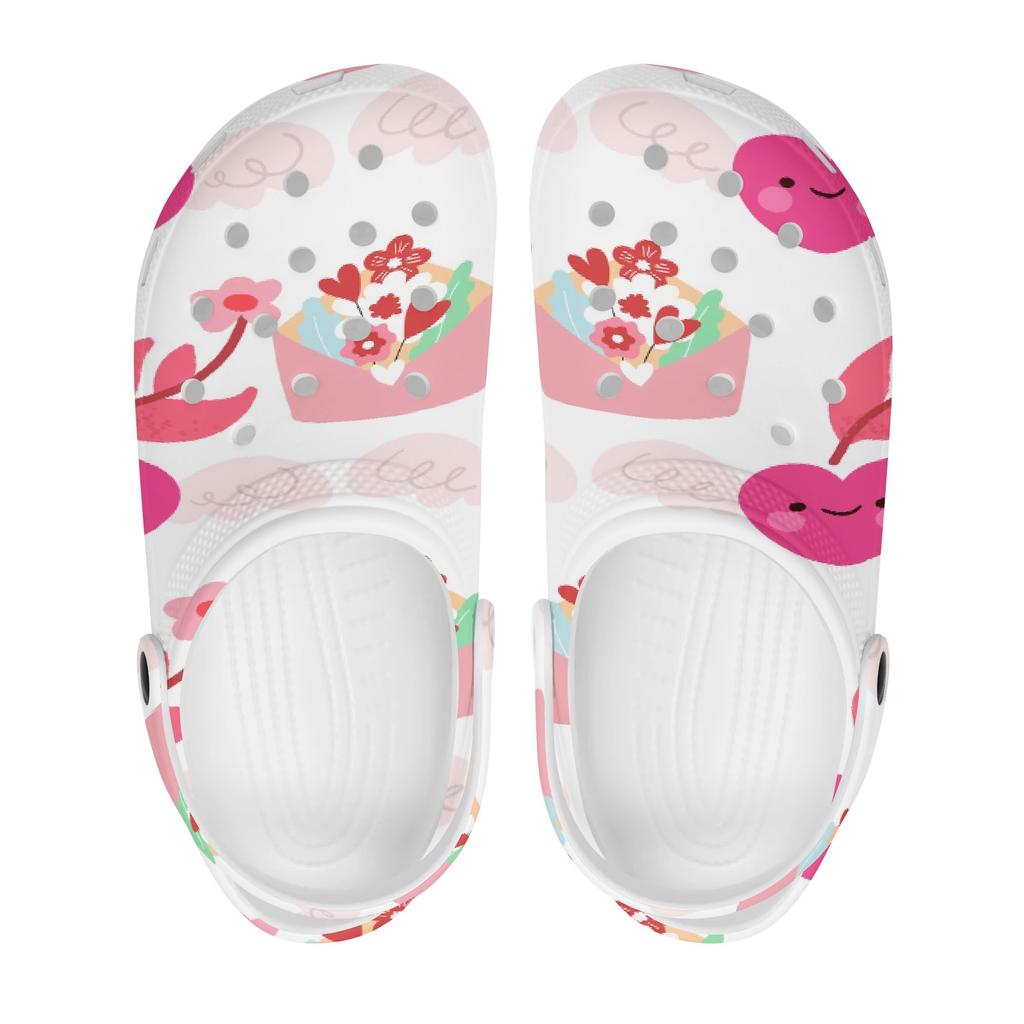 Cute Printed EVA Clogs Adult Unisex Ventilated Breathable Slip On Summer Sandals Casual Shoes Soft Sole Daily Walking Leisure Wear