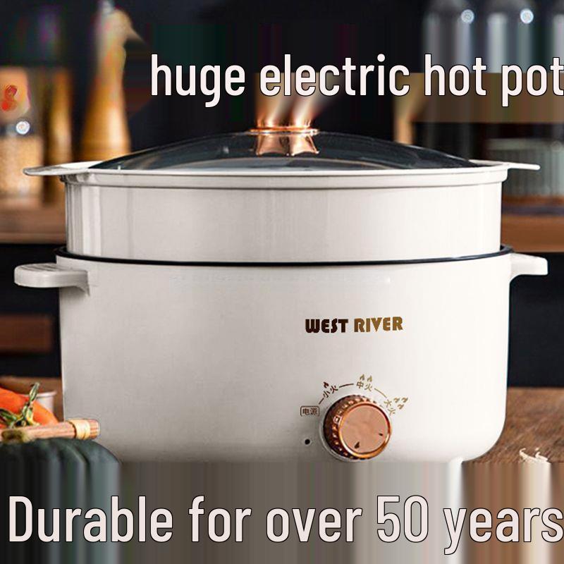 Multifunctional Electric Cooking Pot: Non-stick Frying, Stir-frying, Steaming, Boiling & Rice Cooking All-in-One