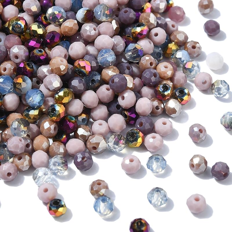 KitBeads 120Pcs Glass Teardrop Beads AB Color Water Drop Beads Top Drilled Faceted Tear Drop Shaped Beads for Jewelry Making Bracelet Necklace Crafts