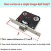 Qingwa Universal Stainless Steel Mortise Door Lock Body