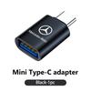 For Benz Car Emblem Charger Adapter C-type To USB Interface Charging Head Accessories AMG Exclusive A C E R V Class CLA CLS C180 RI8