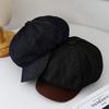 Vintage Newsboy Cap For Women Autumn Winter Hats For Women Denim Cloth Beret Painter Cap Female New
