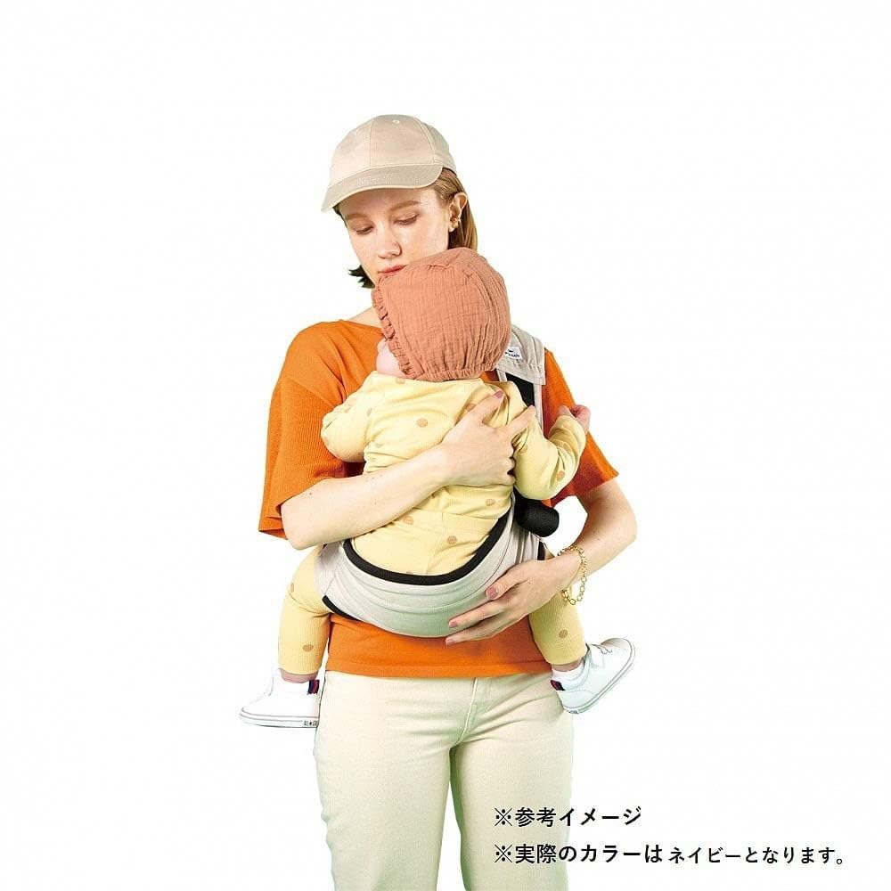 POLBAN GO Baby Carrier Sling Denim Navy Seat,