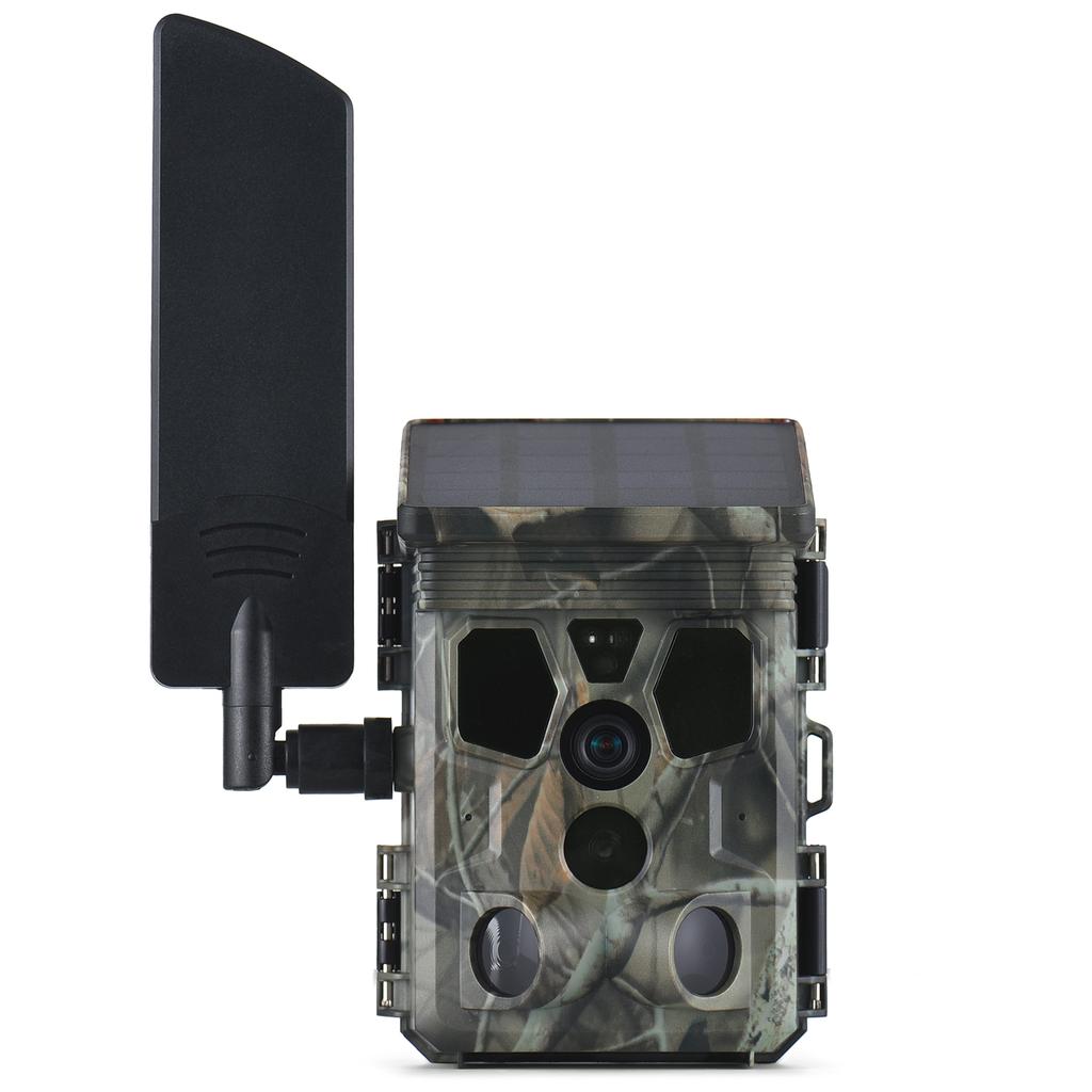 4G LTE Trail Camera Live Streaming 2K 30MP Night Vision 0.3s Trigger Time 120 degrees  Wide Sensor Hunting Camera