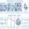 2 Pack Blue Bow Starfish and Seashell Garland 14.76 ft Summer Banner for Mermaid Birthday Wedding Bachelorette Baby Shower Ocean Coastal Nautical