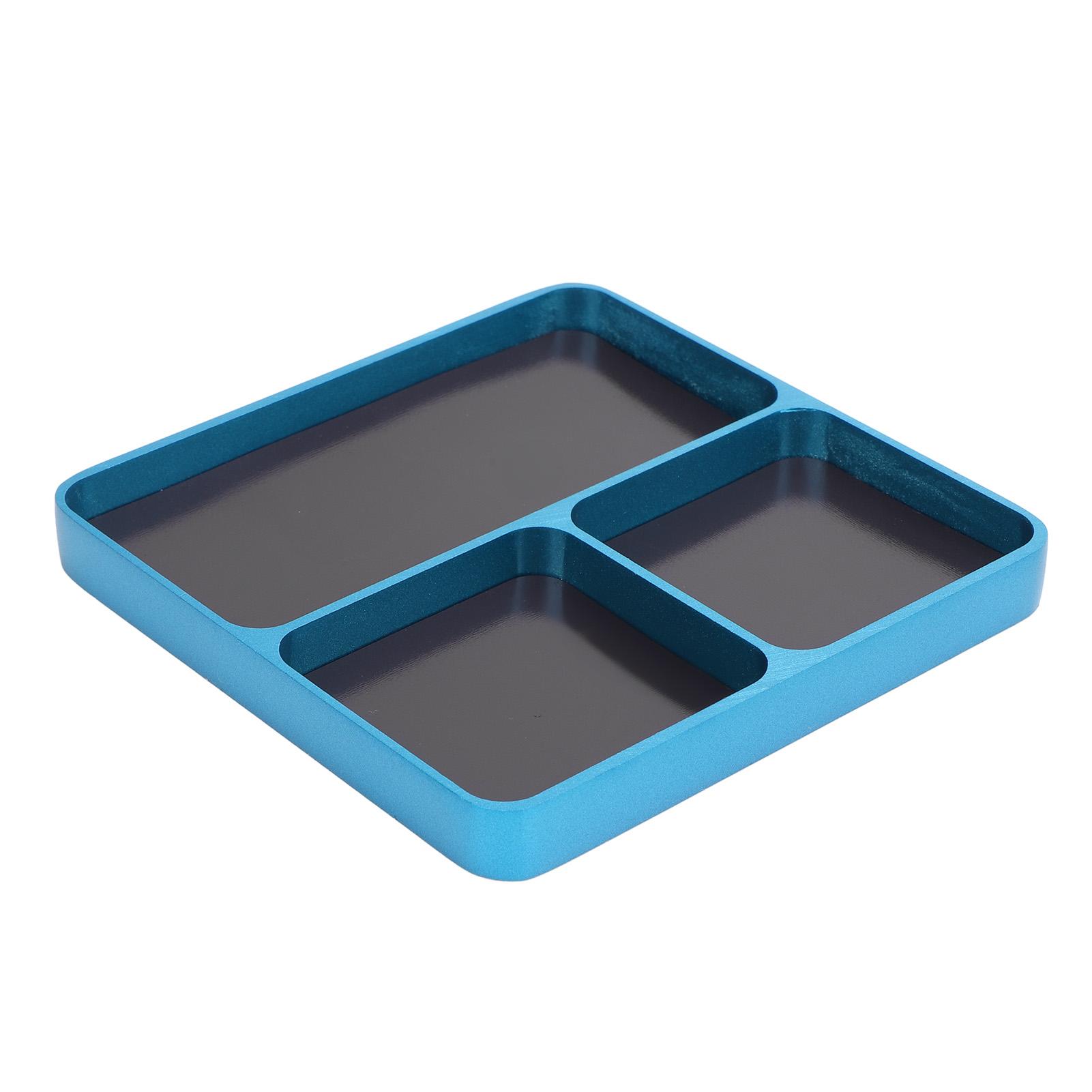 

Лоток для винтов для ремонта RC, 3 сетки, алюминиевый сплав, отдельное хранение, стильный вид, держатель для инструментов для фиксации винтов P Sky Blue