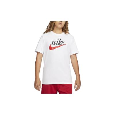 Camiseta Casual de Manga Curta com Estampa de Letra, Gola Careca, Vintage, Masculina, Tops, Branco DZ3280-100