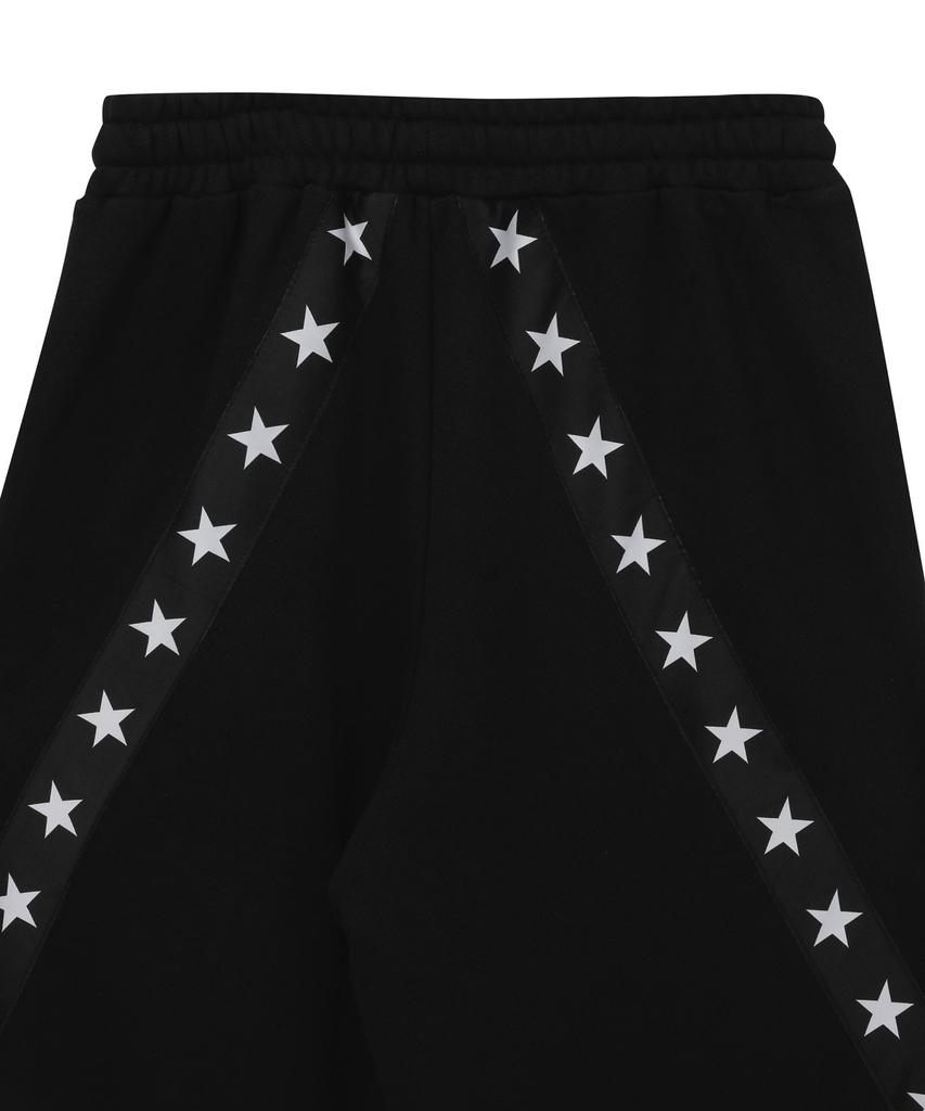 BAUF B Star Line Wide Sweatpants [Black]