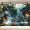 Realistische Dinosaurier Dschungel Wandteppich Prähistorischer Wasserfall Wandbehang Für Kinderzimmer Spielzimmer Wohnzimmer Ästhetische Dekoration Mult