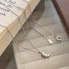 Womens Mini Croissant Necklace Fashion Versatile Clavicle Chain French Vintage Jewelry
