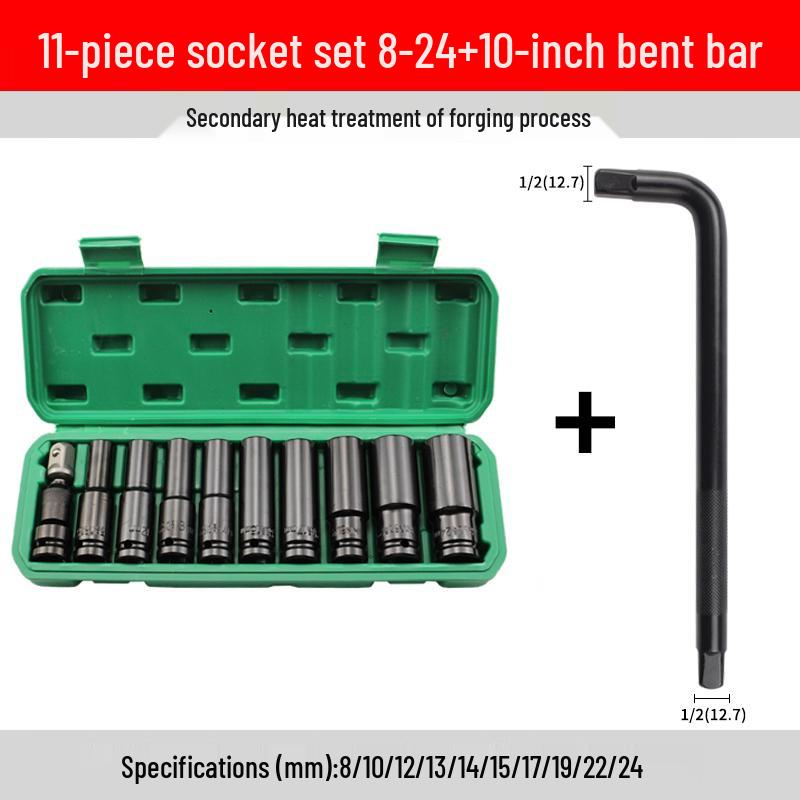 Electric Wrench Socket Set with Extended Hex Heads & Fly Electric Board Tool