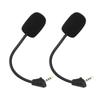 2 ST Mikrofonersättning för Kingston HyperX Cloud Alpha Trådlöst Gamingheadset Brusreducerande 3,5 mm Löstagbar Mikrofonbom