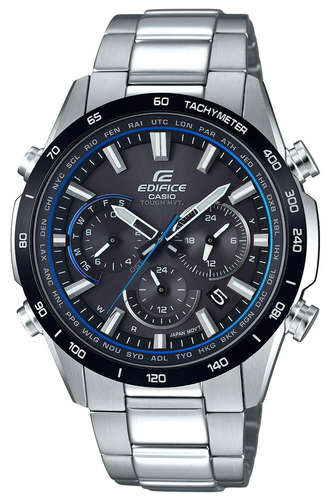 Casio Edifice Watch [Official Japanese Product] Radio-Controlled Solar Watch EQW-T650DB-1AJF Men's Silver