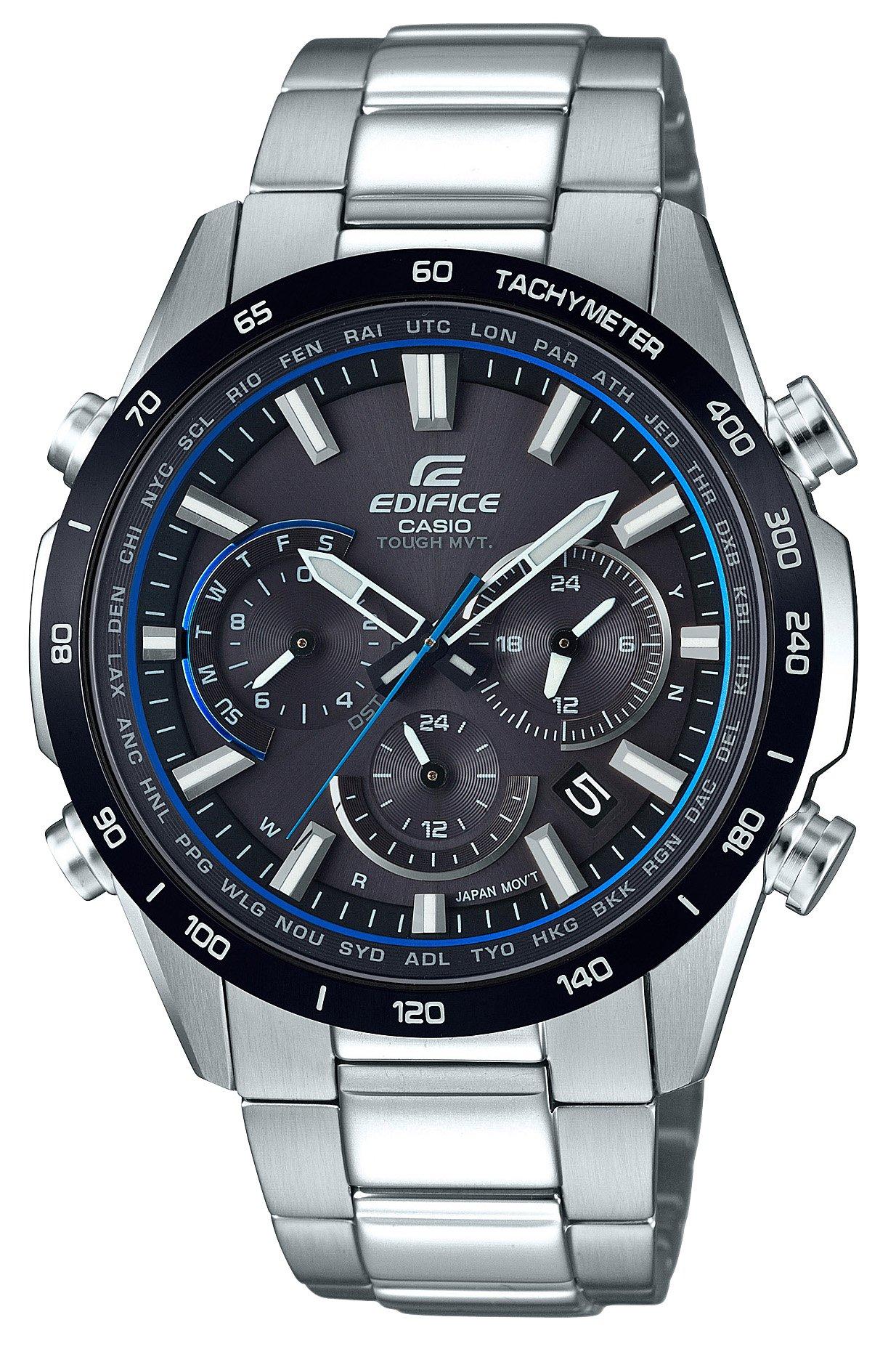 

Годинник Casio Edifice [Офіційний японський продукт] Радіокерований сонячний годинник EQW-T650DB-1AJF Чоловічий Сріблястий