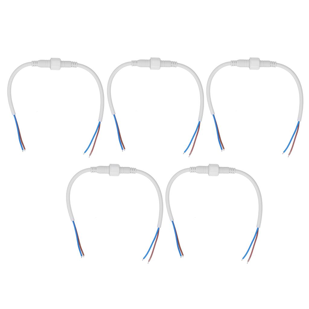 5 Sets 2 Pin Electrical Connector Waterproof Male and Female Plug Quick Connect Plug Cable Kit
