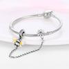 copper Plated Sun Moon Stars Insect Angel Safety Chain Charm Bead Charms Compatible With Authentic Chain Bracelets Do It Yourself Bead Ideal For Women