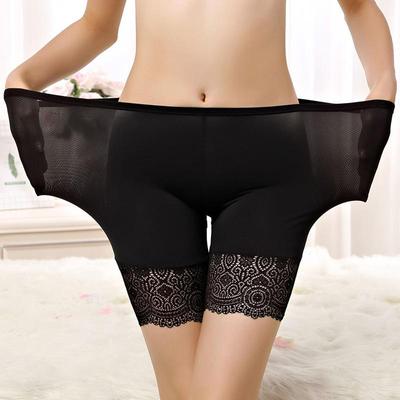 60KG-90KG Women Safety Pants Soft Comfortable Nylon Cotton Material Boxer Shorts With Lace Panties