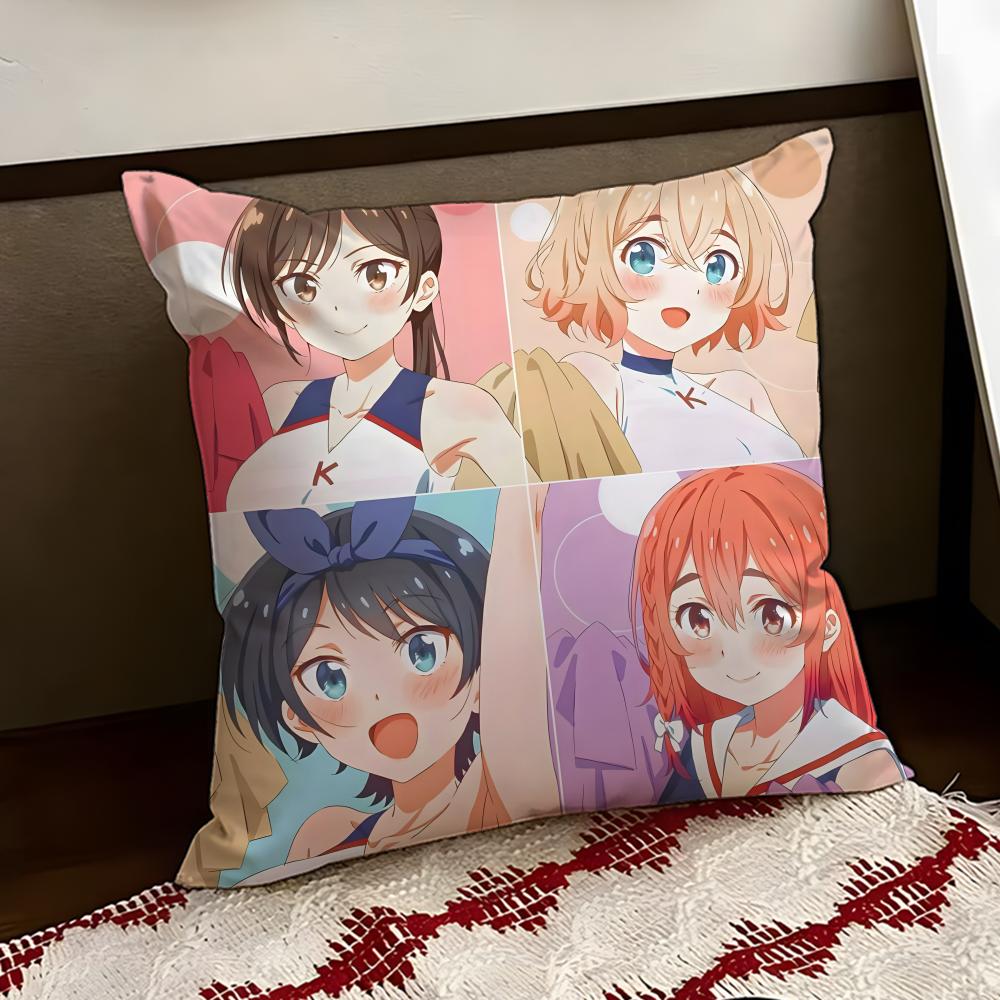 OOkarishimasu Anime Cushion Cover Reversible Soft Durable Pillow Cover Home  Car MultiScene Use for Daily Comfort