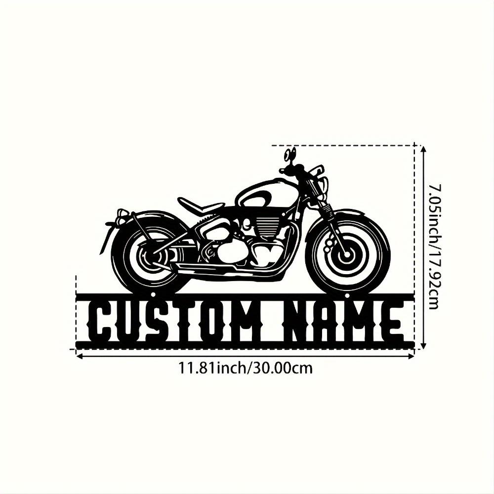 Custom Motorcycle Metal Wall Art Contemporary Indoor Outdoor Home Decor Gift