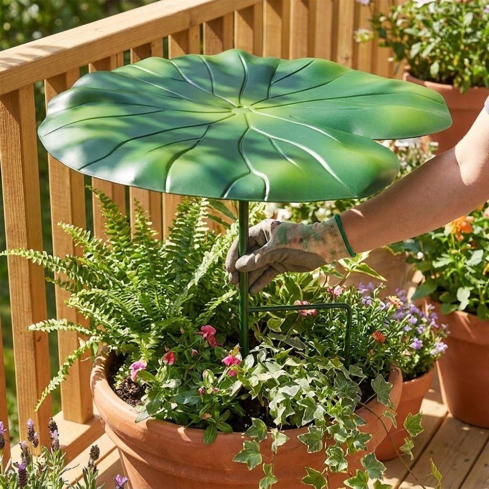 Iron Art Metal Plants Shade Cover with Stake Outdoor Sunblock Cover  Potted Plants