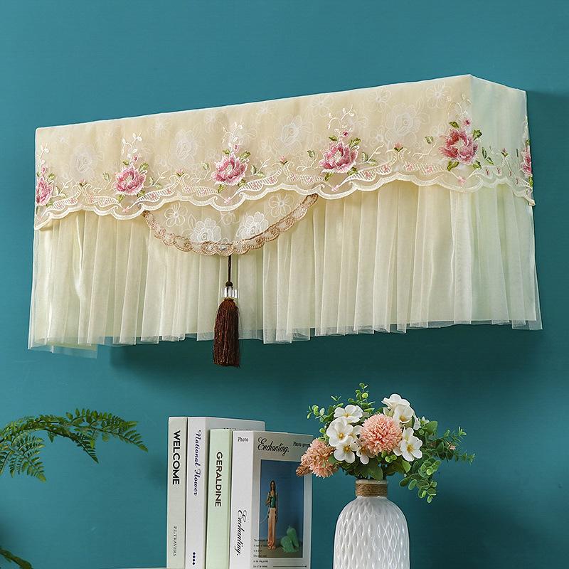 Chinese Style 2-HP Hanging Air Conditioner Dust Cover, Embroidered, Simple & Modern, Use Without Removing Windshield