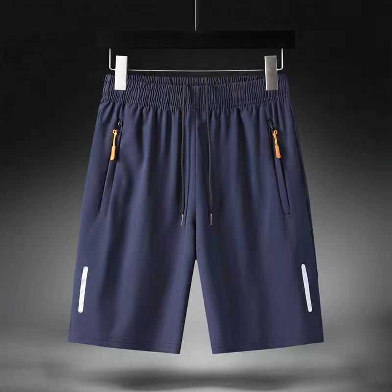 Men's Quick-Dry Ice Silk Summer Shorts - Casual, Mid-Length, Lightweight Beachwear