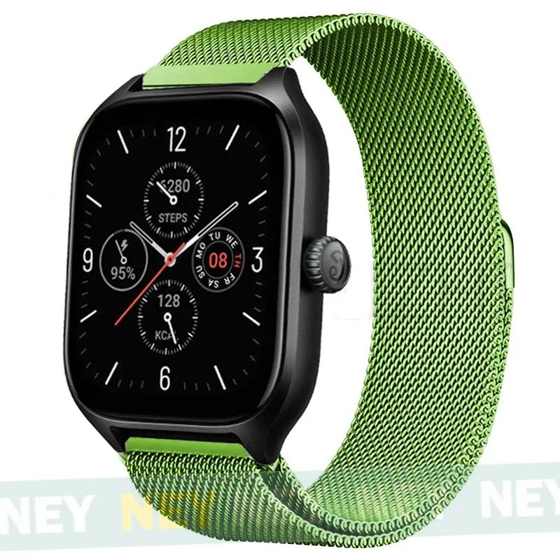 Milanese Loop For Amazfit GTS/GTR-4-3-2-2e-Mini-Pro/stratos 3 Metal Bracelet 20mm 22mm Watch Band for Amazfit bip-U-S-lite Strap