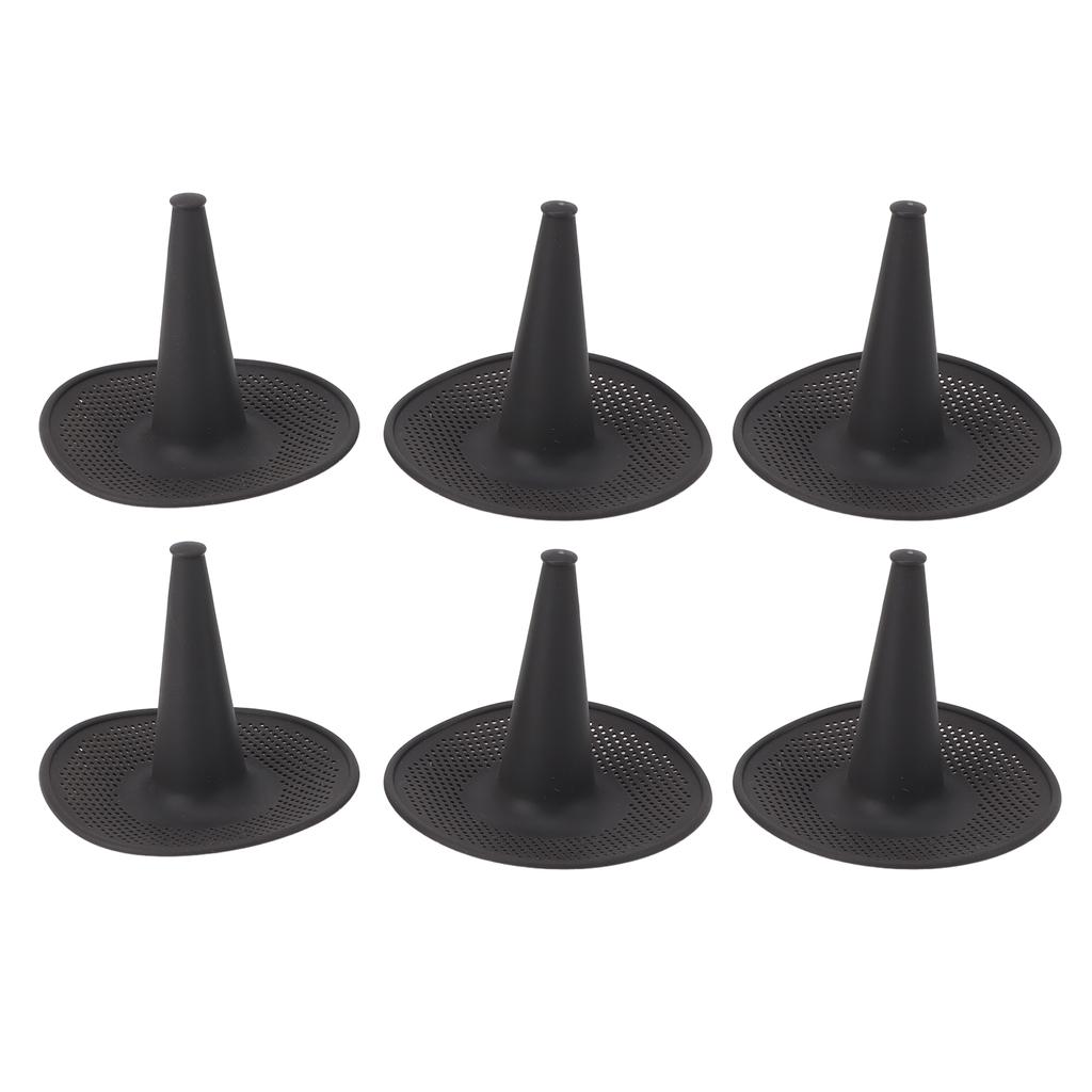 6pcs Hollow Cake Pan High Temperature Resistant Silicone Chimney Chiffon Cake Baking Mold for Kitche