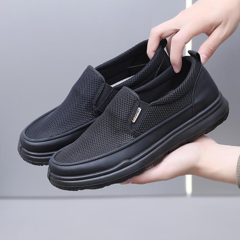 

Fashion 2025 new hot-selling men s casual shoes lightweight comfortable thick-soled anti-slip slip-on casual shoes 38