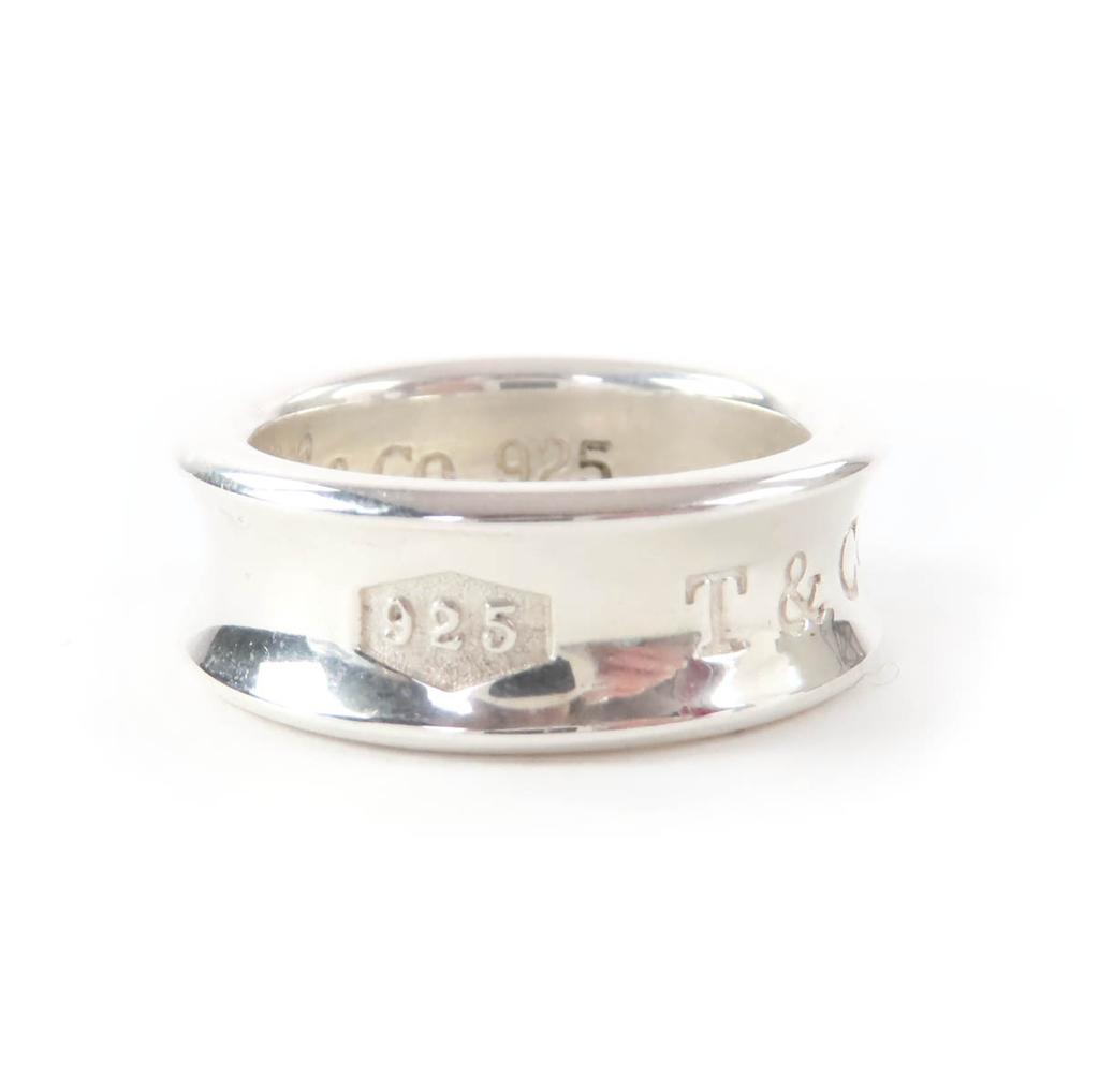 Excellent TIFFANY&Co. Ring 1997 Logo Design Narrow Silver 925 Women Used