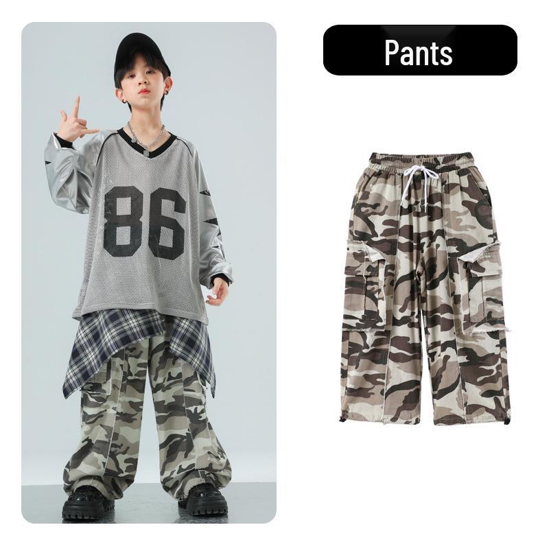Hip Hopové tanečné oblečenie pre deti - Trendy Streetwear dresy pre chlapcov a dievčatá