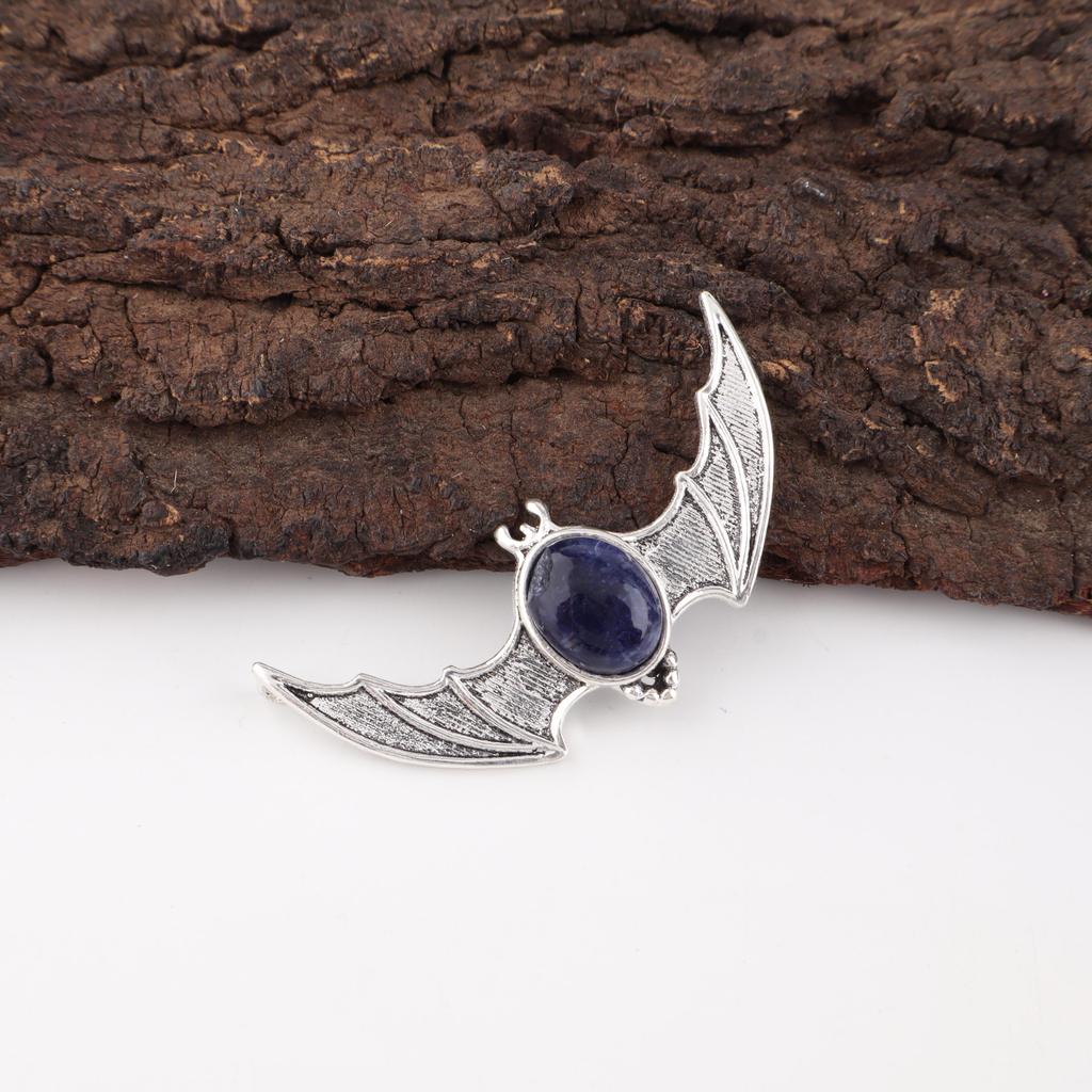 Sodalite Handmade Gemstone Pendant, 925 Solid Sterling Silver Pendant Antique Jewelry, Pendant For Engagement Gift