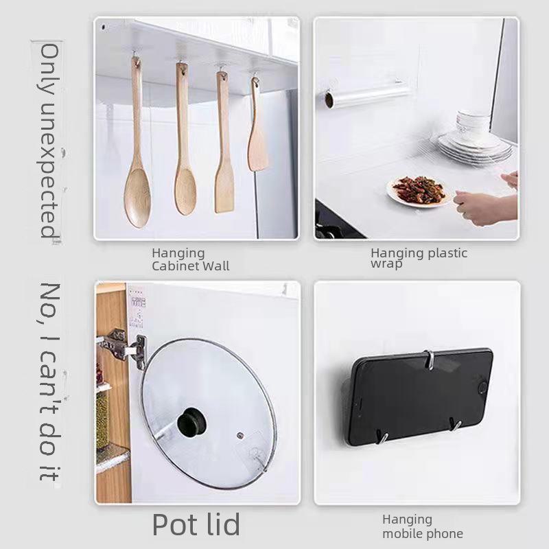 Selbstklebender, superstarker Wandhaken zum Aufhängen ohne Nägel – Ideal für Toilette, Tür und Küche