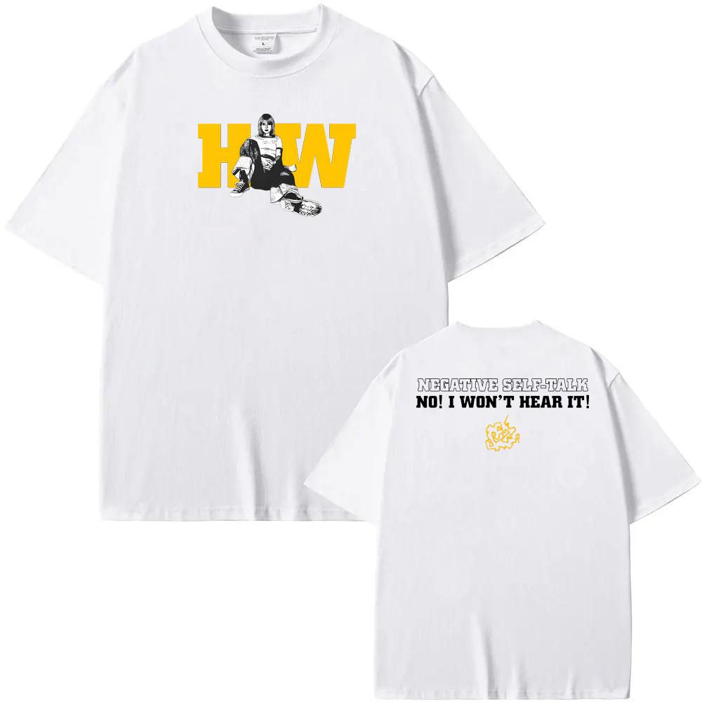 Negative Self Talk Black Tee Hayley Williams websiteSeconds Tee-shirt Summer Hip Hop Short Sleeve HarajukuTshirt 100%Cotton Tees
