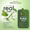Jade Roller and Gua Sha Set - 100% Natural & Authentic - Body & Face Massager Roller for Eye Puffiness, Skin Tightening, Jawline & Fine Lines, Beauty