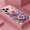 Light-colored Flowers Madam PhoneCase Glass PhoneCase for iPhone 17 16 15 14 13 12pm Pro Plus Dropresistant Cellphone Female