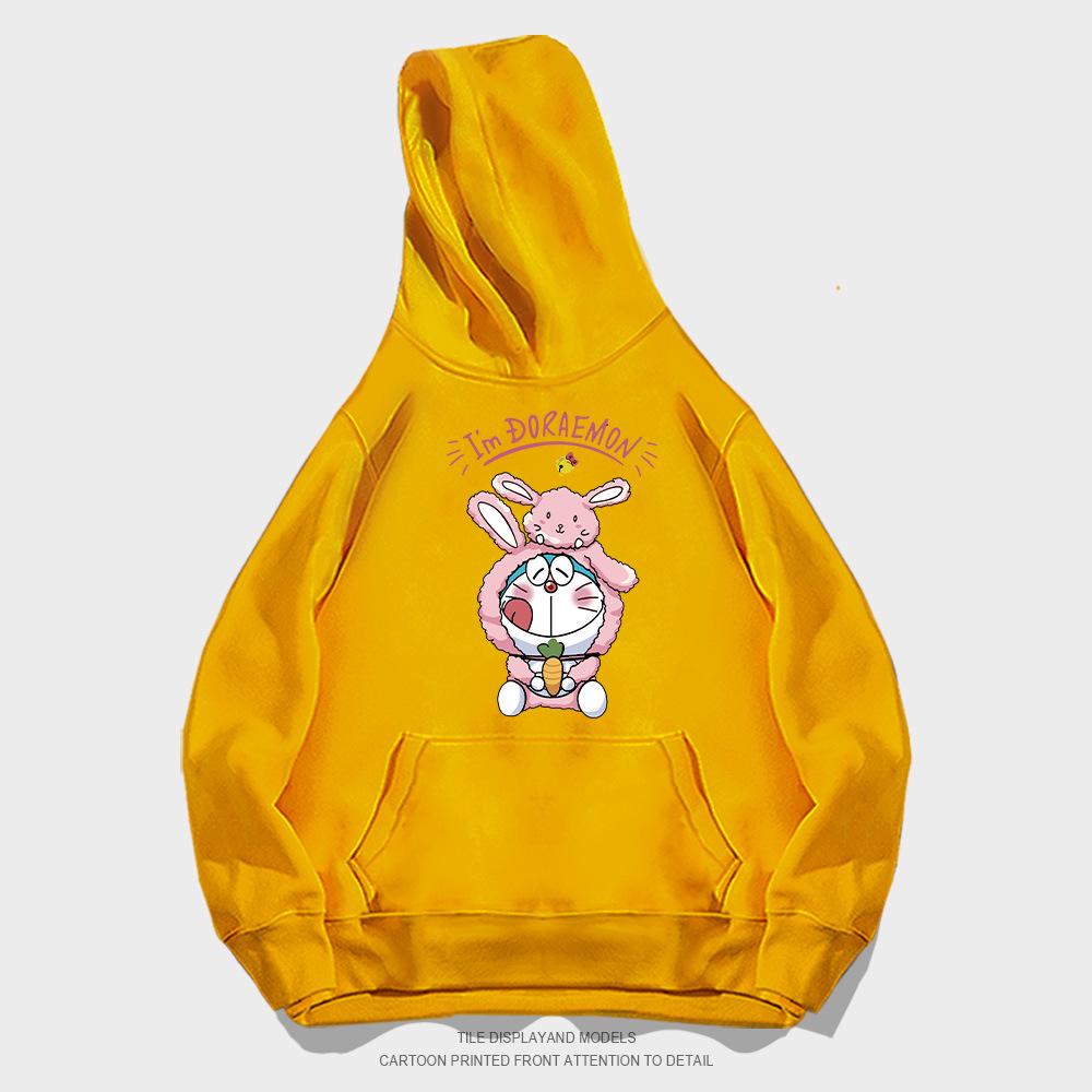 Cartoon anime hooded sweater men's and women's trendy brand loose casual teen student jacket top