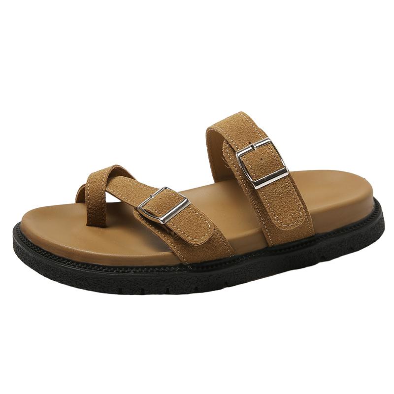 

Fashion Beach Shoes Womens Slippers Outdoor Pantofle Rubber Flip Flops Slides 2025 New Soft Casual Leisure Woman Beach Shoes 35