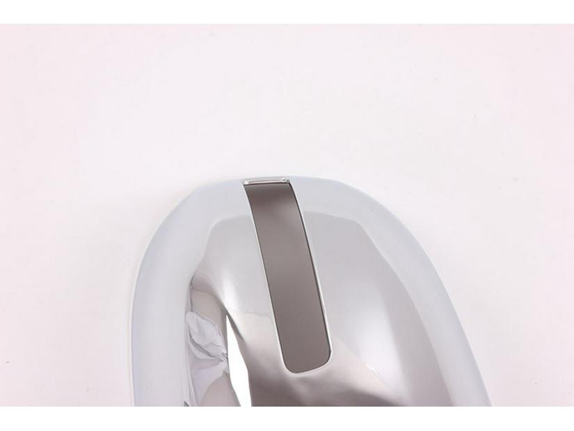 Fits 2013-16 Mitsubishi Outlander: ABS Chrome Rearview Mirror Cover Decorative Part.